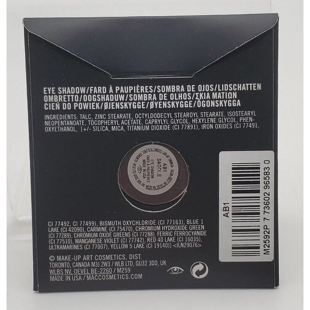 MAC SADDLE Eye Shadow ~ Golden Orange Brown Matte ~ Pro Palette Pan Refill